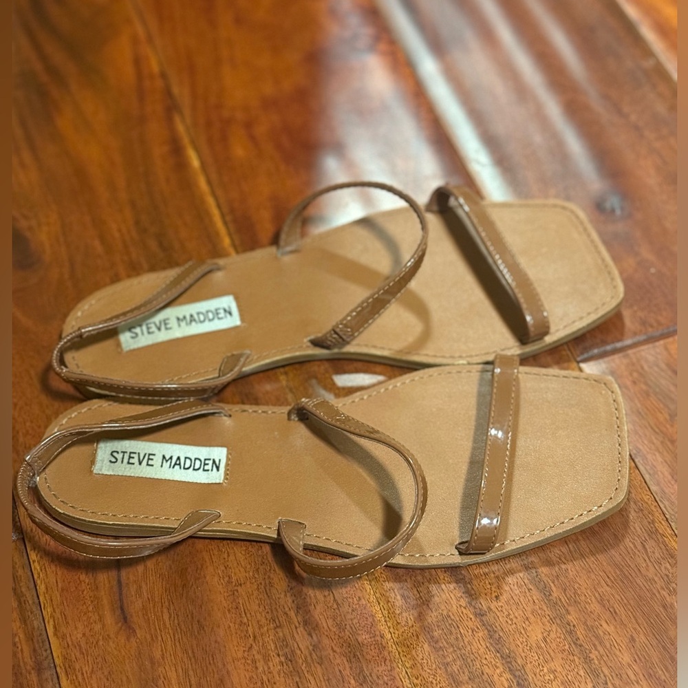 Steve Madden Brown Strappy Sandals